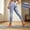 Light Blue, variant on Travel Pants Women Cotton Jogger Linen Capri Women High Waist Full Length Yoga Leggings Butt Lifting Stretch Workout Pants Bottoms for Gym Running Sports Daily Active Wear Pink M
