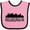 Pink and Black, variant on Inktastic Philadelphia Pennsylvania City Skyline Boys or Girls Baby Bib