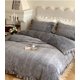 thumbnail image 2 of Xiao Hua Juego de sábanas, juego de sábanas y fundas de almohada, juego de cama individual, ropa de cama de hotel, decoración del hogar (gris), 2 of 4