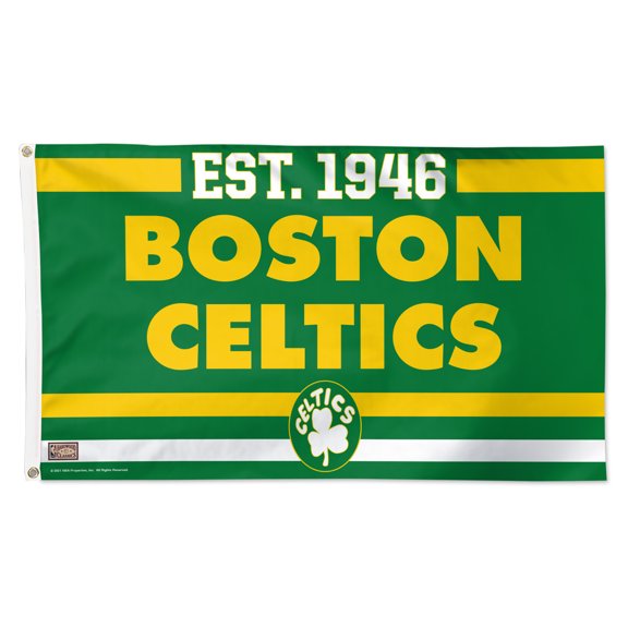 WinCraft Boston Celtics 3' x 5' Single-Sided Franchise Establishment Deluxe Flag