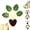 Style-b, variant on Magnetic Chip Clips Tree Leaf Shaped Bag Clips, Strong Magnetic Kitchen Organizer with Decorative Leaf Design for Food Storage, Fridge, Office and Home Use