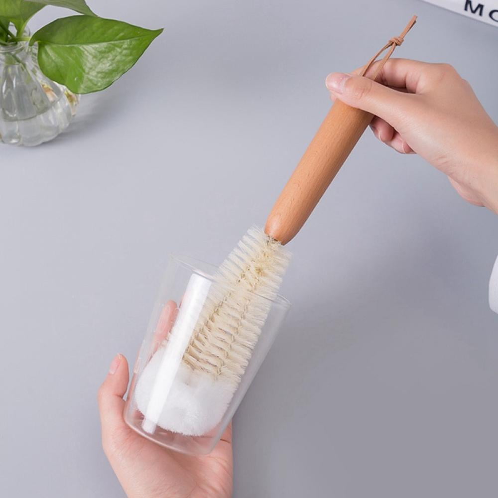 Herrnalise Utility Bottle Cleaning Brush Set Long Handle Thin Small Big  Wire Cleaner Bendable Flexible for Narrow Neck Skinny Spaces of Water Beer  Wine Baby Bottles Pipe Tube Flask Decanter Straw 