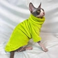 thumbnail image 1 of Ropa para gatos sin pelo Otoño e invierno Camiseta elástica de algodón de grosor medio Base de terciopelo de visón resistente a lamidos Espesada Cálida y cómoda, 1 of 6