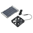 thumbnail image 2 of Mini Solar Fan, 6W 12V Versatile Solar Mini Exhaust Fan Portable High Efficient  For Greenhouse, 2 of 8