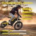 thumbnail image 5 of Heybike Villain Electric Dirt Bike for Adults, 52V 26AH Battery Ebike, 14"/12" Fat Tire Electric Motorcycle for Teens, UL 2849, 5 of 10