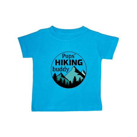

Inktastic Pops Hiking Buddy with Mountains and Trees Gift Baby Boy or Baby Girl T-Shirt