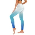 thumbnail image 2 of WREESH Womens Yoga Pants Stretch Yoga Leggings Fitness Running Gym Sports Full Length Active Pants Yoga Full Length Pants Light Blue, 2 of 5