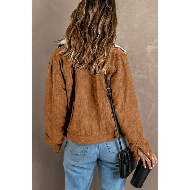 Sherpa corduroy jacket on sale womens