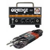 Orange Micro Dark Mini Valve Hybrid 20 Watt Guitar Amp Head Free Cable Bundle
