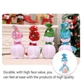 thumbnail image 3 of Yuarrent Lints Bolsa de frutas de Navidad Forma de muñeco de nieve portátil Reemplazo decorativo lindo Estilo simple Fiestas de dulces Bolsa de regalo Kits de decoración para fiestas Azul Yuarrent HA069733-01, 3 of 6