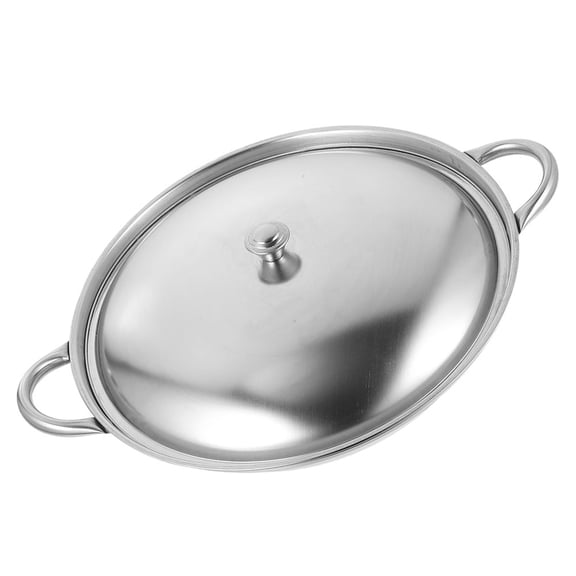 UPOUART 201 Stainless Steel Non-Stick Wok Pan, Rust-Resistant Cookware for Stir Fry, , and Everyday Cooking