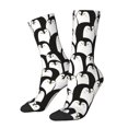 thumbnail image 1 of Balery Cartoon Penguin Calcetas Largas con Estampado para Hombre y Mujer – Suaves y Transpirables, Talla Única (US 5-11), 1 of 6