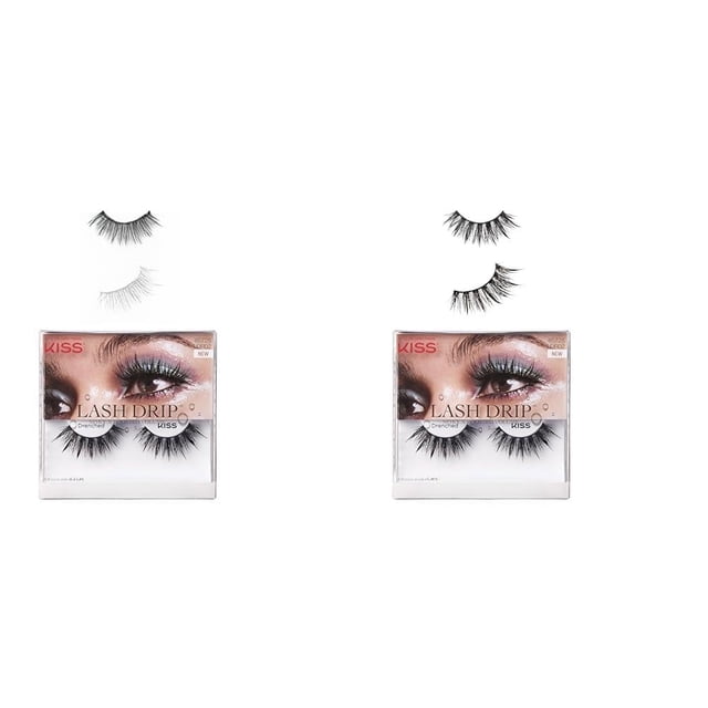Pestañas Postizas KISS Lash Drip Volumen Potenciado y Espigado