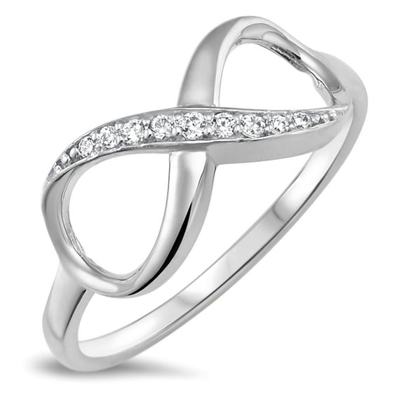 Sterling Silver 925 Infinity Forever Ring