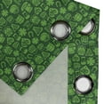 thumbnail image 3 of Ambesonne Irish Grommet Curtain Single Panel, Kiss Me I'm Irish Humor, 50"x60", Lime Green Green, 3 of 5