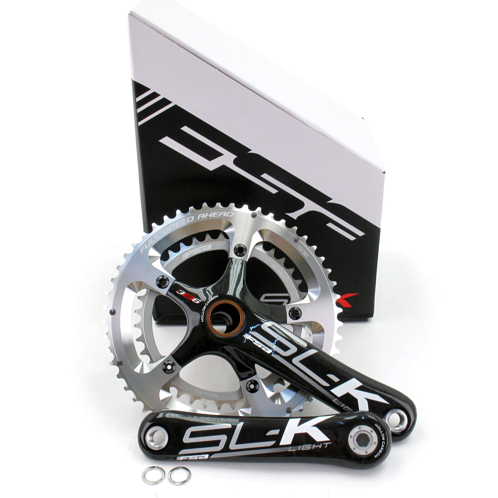 FSA SLK LIGHT Road / Tri Bike 386 Evo Carbon Crankset 170mm 53/39T N10