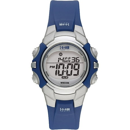 Timex Women's T5J131 1440 Sports Digital Blue Resin Strap Watch