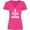 Hot Pink, variant on Inktastic Easily Distracted by Penguins Women's V-Neck T-Shirt