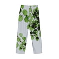 thumbnail image 5 of Balery Men'S Watercolor Green Leaves Pants,Sleepwear Pants,Pajama Pants,Pj Bottoms Drawstring And Pockets-Medium, 5 of 9