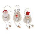 thumbnail image 2 of 3 Unids Adornos De árbol De Navidad Decorativa Adornos Colgantes Con Y Ciervo De Santa Claus Estatuilla Blanco BLESIY Muñeca duende de la Navidad, 2 of 8