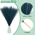 thumbnail image 2 of Uxcell 6 Pack Faux Pampas Grass 21.7 Inch for Home Decor/Wedding Dark Blue, 2 of 6