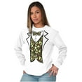 thumbnail image 4 of Hick Camo Printed Tuxedo Bachelor Men's Long Sleeve Tee T Shirt Brisco Brands S, 4 of 6