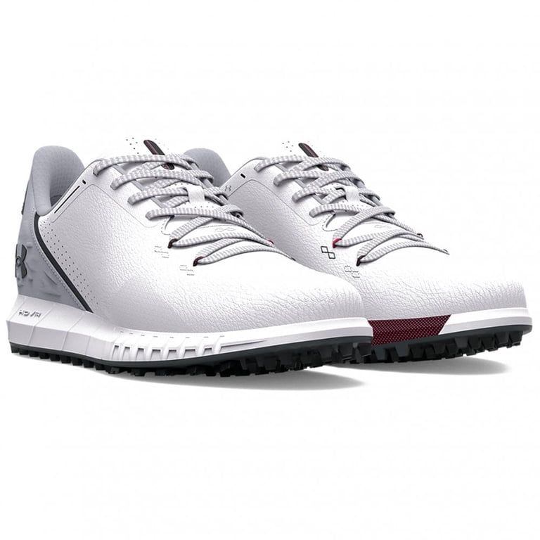 Under Armour HOVR Golf Shoes Men’s US 7 White Gray Spikeless Waterproof Athletic Under Armour Mens HOVR Drive Golf Shoes White Silver Spiked  main image 3