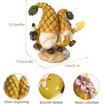 thumbnail image 3 of 5" Pineapple Gnome Figurines Decor, Pineapple Themed Gifts, Summer Indoor Table Top Desk Shelf Decorations for Home, 3 of 6
