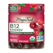 MegaFood B12 Energy - Cranberry 70 Gummies