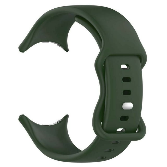 Sports Silicone Strap For Google Pixel Watch 3 41 45mm Replacement Correa Bracelet For Google Pixel 2 Smart Watch Band Accessory Dark green Pixel Watch 3 41mm