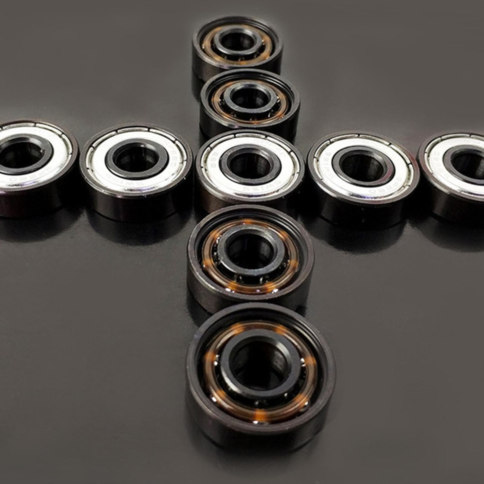 10 Pieces 22x8x7mm High Carbon Chrome Skateboard Scooter Ball Roller Bearings 