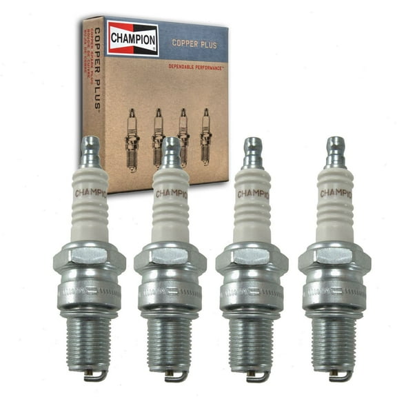 4 pc Champion 818 Copper Plus Spark Plugs for BR8ES BR8ESA BR8EV BR9ES R41CXL R41XL RN2C S41XLR W27ESRU WR3CTC Ignition Wire Secondary