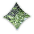 thumbnail image 2 of Green Marbled Pattern 20x20in 2-Piece Cotton Fleece Throw Pillow Covers, Shrink Resistant, Hidden Zip, 2 of 5