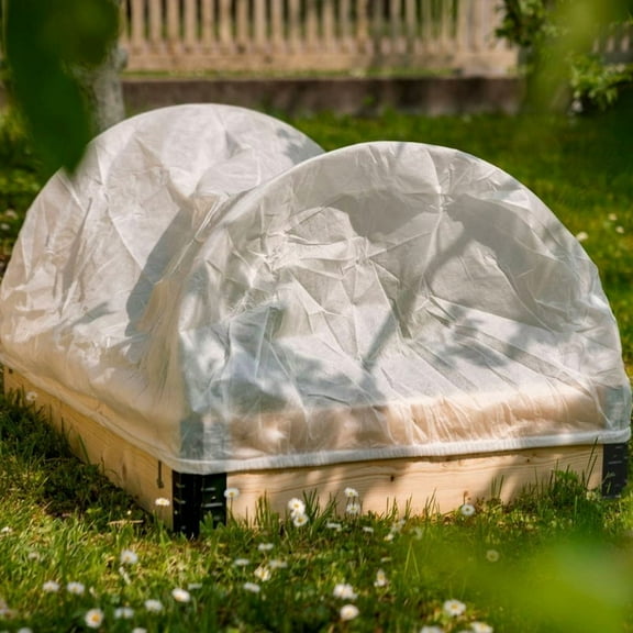Epic Gardening GardenBox Frost Cover, White Fabric Plant Protection Cover, 1-Pack, Outdoor Raised Bed Weather Shield