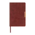 thumbnail image 1 of Libreta de curpiel con 80 hojas, cubierta rígida y clip metálico, estilo elegante rojo 14.8 x 21.6, 1 of 5
