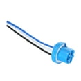 thumbnail image 1 of Unique Bargains 1 Pc Universal 9004 9007 Car Bulb Socket - Auto Halogen Light Wiring Harness Connector Pigtail Plug - Metal Plastic Blue, 1 of 7