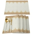 thumbnail image 2 of Placemat Bohemian Retro Ethnic Style 4/6pcs Table Pad Mats for Dining Table Home Kitchen r Accessories Linen Coaster, 2 of 7