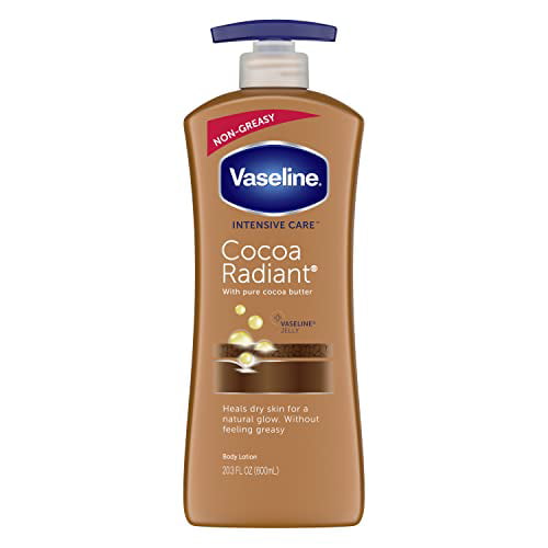 opfindelse forsinke Boghandel Vaseline Intensive Care hand and body lotion with Pure Cocoa Butter Cocoa  Radiant Heals Dry Skin to Renew Its Natural Glow 20.3 oz - Walmart.com