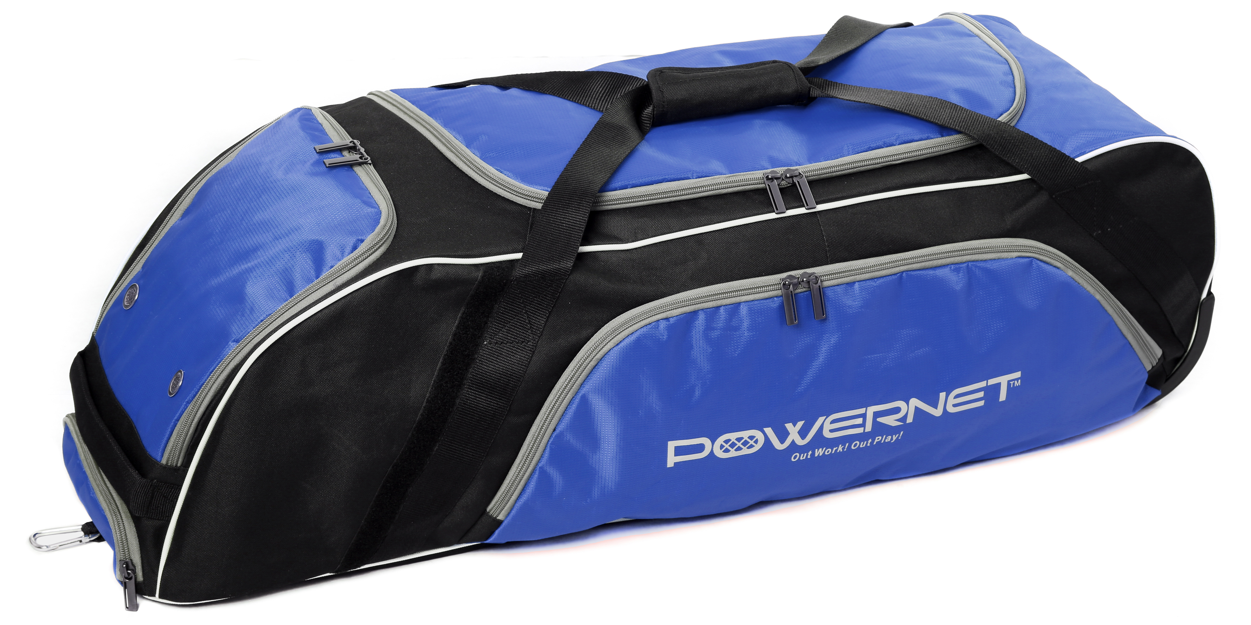 PowerNet Baseball Softball Wheeled Equipment Bag - BLUE - Walmart.com