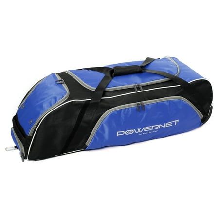 PowerNet Baseball Softball Wheeled Equipment Bag - (Best Baseball Equipment Bag)