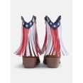 thumbnail image 4 of Wonder Nation Toddler and Big Girls' Western Boots with Fringe, 4 of 4