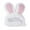 White, variant on Mightlink Cute Rabbit Ear Shape Headgear Hat Dog Teddy Bichon Cat Cosplay Pet Headdress