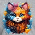 thumbnail image 3 of CafePress - Cute Cat Watercolor T Shirt - Fitted T-Shirt, Vintage Fit Soft Cotton Tee, 3 of 4