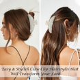 thumbnail image 2 of 2 pinzas para el pelo con diamantes de imitación de Ahoney, pinzas de metal con forma de garra de 4,53 pulgadas, pinzas para el pelo con diamantes para mujer, bonitas pinzas para el pelo con perlas a JAMW Sencillez, 2 of 5