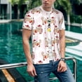 thumbnail image 6 of Lsque Dachshund Dog Puppy Pattern Mens Polo Golf Shirts Funny Graphics Shorts Sleeve Button Shirts Baseball T-shirt-Medium, 6 of 7