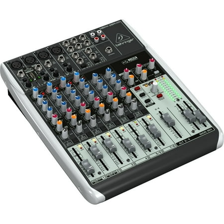 UPC: 0713757153911 | Behringer Q1204USB 12-Input 2/2-Bus USB Audio Interface Mixer w/ XENYX Mic Preamps  Compressors & Wireless Options