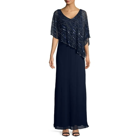 Cape Long Dress