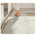 thumbnail image 2 of Namzi Bathroom Rug Mat , Non-Slip Plush Shaggy Bath Carpet, Machine Wash Dry, Light Gray,24*17inch, 2 of 5
