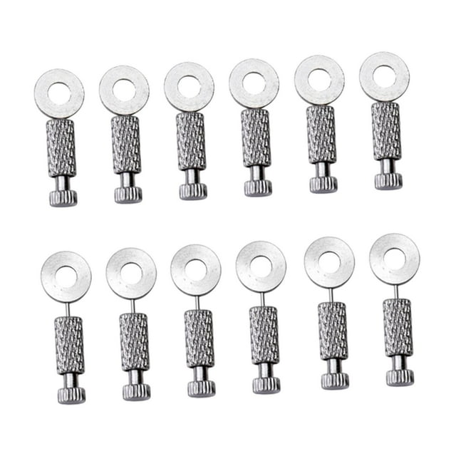Guardoinrt 12Pcs Leather Positioning Pins Leather Located Pins a great addition Tools for Fixing Silver