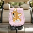 thumbnail image 2 of KUIFORTI Dog Print Car Seat Cover Baby Car Seat Sun Shade Cover with Elastic Band, Elastic Style, Keep Baby Cool and Child Safety for Travel, 2 of 7